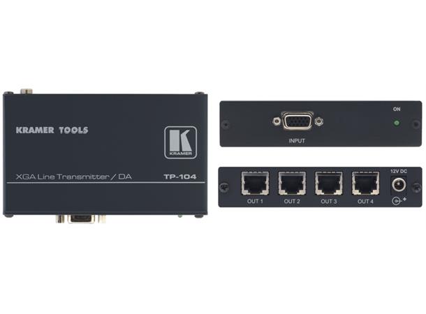 Kramer Extender VGA Tx  4-port 4xTP Max 100m 